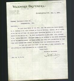 Letterhead - Wickwire Brothers