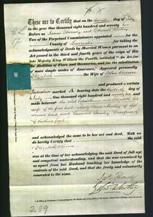 Deed by Married Women - Elizabeth Brown-Original Ancestry