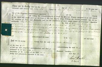 Deed by Married Women - Ann Tarlton Williams-Original Ancestry