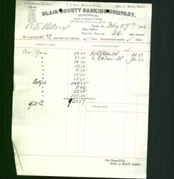 Bank Letterhead - Blair County Banking Company