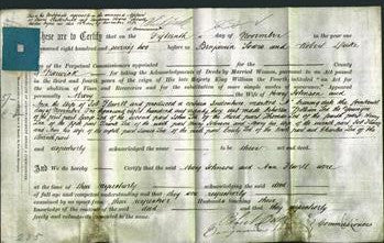 Deed by Married Women - Mary Johnson, Ann Flavell-Original Ancestry