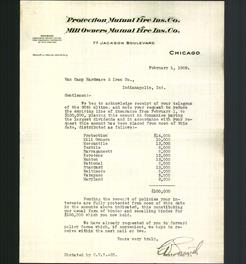 Letterhead - Protection Mutual Fire Ins. Co. Mill Owners Mutual Fire Ins. Co.