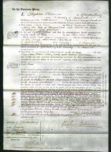 Court of Common Pleas - Eliza Ann Pearce, Mary Cook and Louisa Gardiner-Original Ancestry