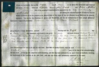 Deed by Married Women - Catherine Whittard-Original Ancestry