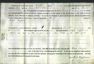 Deed by Married Women - Maria Tempest-Original Ancestry