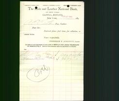 Bank Letterhead - Hide and Leather National Bank