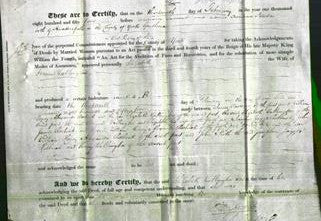 Deed by Married Women - Elizabeth Wallington-Original Ancestry