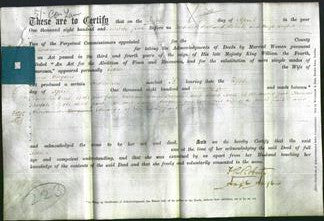 Deed by Married Women - Esther Morgans-Original Ancestry