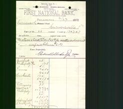 Bank Letterhead - First National Bank