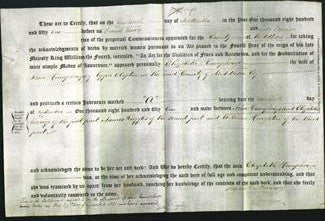 Deed by Married Women - Elizabeth Humphreys-Original Ancestry