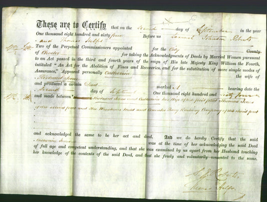 Deed by Married Women - Catherine Jones