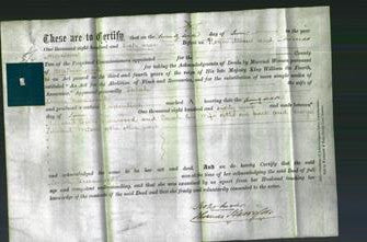 Deed by Married Women - Sarah Greenwood-Original Ancestry