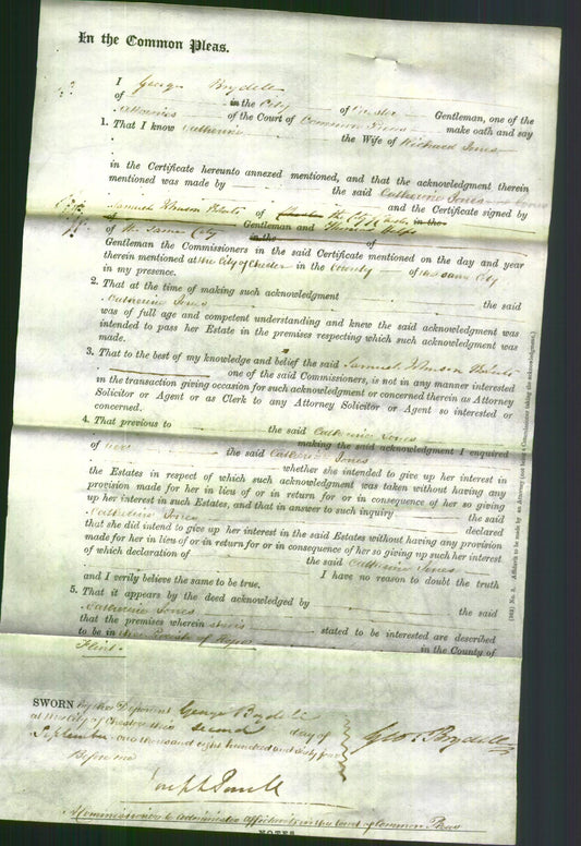 Court of Common Pleas - Catherine Jones