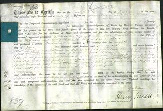 Deed by Married Women - Catherine Neal, Harriet Witherden, Mary Miller Afford-Original Ancestry