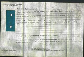 Deed by Married Women - Mary Anne Travers-Original Ancestry