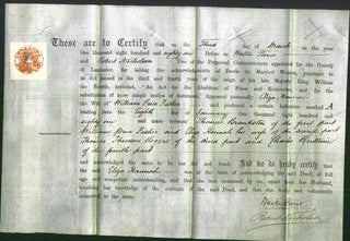 Deed by Married Women - Eliza Hannah Fisher-Original Ancestry