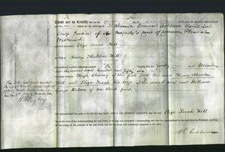 Deed by Married Women - Eliza Sarah Hill-Original Ancestry
