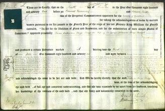 Deed by Married Women - Dame Catherine Eliza Denys-Original Ancestry