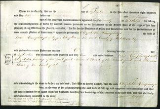 Deed by Married Women - Elizabeth Humphreys-Original Ancestry