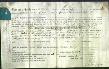 Deed by Married Women - Anne Tarleton Roberts-Original Ancestry