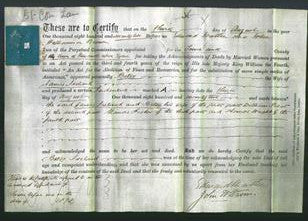 Deed by Married Women - Betsy Ireland-Original Ancestry