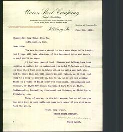 Letterhead - Union Steel Company