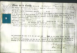 Deed by Married Women - Mary Seward-Original Ancestry