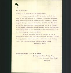 Letter - Mr. F.B. Clark