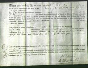 Deed by Married Women - Caroline Harriett Charles-Original Ancestry