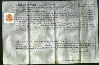 Deed by Married Women - Mary Margaret Robson-Original Ancestry