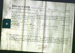 Deed by Married Women - Elizabeth Humphries-Original Ancestry