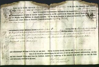 Deed by Married Women - Elizabeth Smith-Original Ancestry