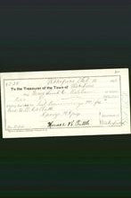 Wakefield, Massachusetts Payment Voucher - Miss Sarah C Malcham