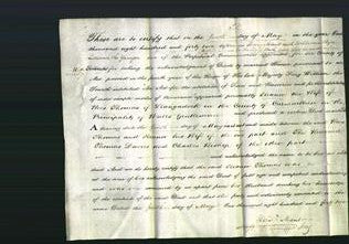 Deed by Married Women - Eleanor Thomas-Original Ancestry