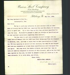 Letterhead - Union Steel Company