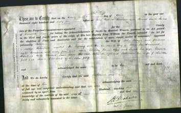 Deed by Married Women - Catherine Savage-Original Ancestry