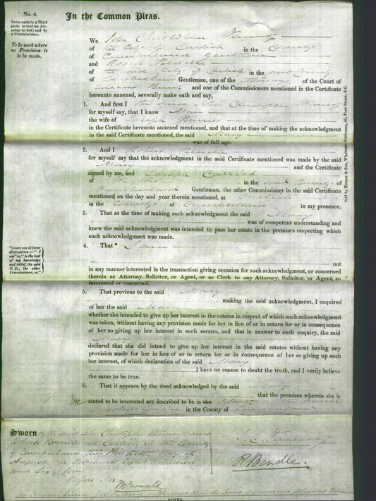 Court of Common Pleas - Mary Barnes