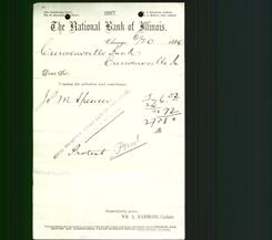 Bank Letterhead - National Bank of Illinois