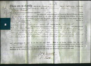Deed by Married Women - Elizabeth Spriggs-Original Ancestry