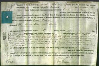 Deed by Married Women - Susan Frances Browne-Original Ancestry