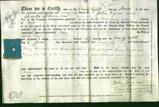 Deed by Married Women - Mary Naylor-Original Ancestry