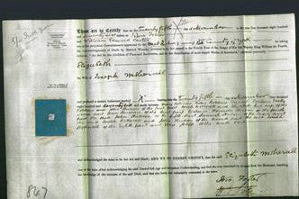 Deed by Married Women - Elizabeth Wetherall-Original Ancestry