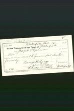 Wakefield, Massachusetts Payment Voucher - Joseph T Gilman