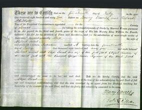 Deed by Married Women - Eliza Evered-Original Ancestry