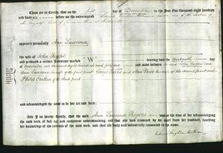 Deed by Married Women - Ann Lawrence Rogers-Original Ancestry