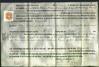 Deed by Married Women - Elizabeth Seales-Original Ancestry