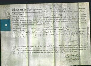 Deed by Married Women - Elizabeth Marsh Hack-Original Ancestry