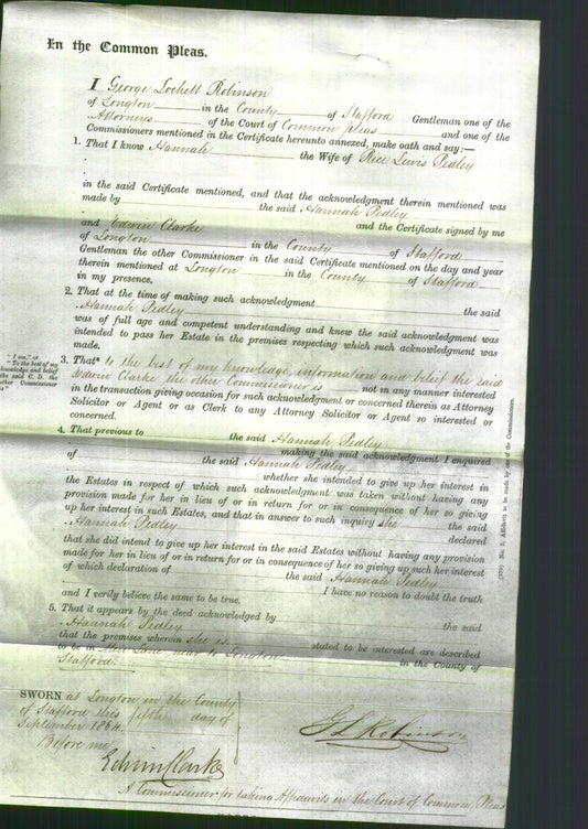 Court of Common Pleas - Hannah Pidley