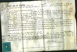 Deed by Married Women - Elizabeth Powell and Sarah Powell-Original Ancestry