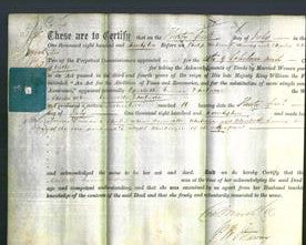 Deed by Married Women - Charlotte Emma Whatman-Original Ancestry